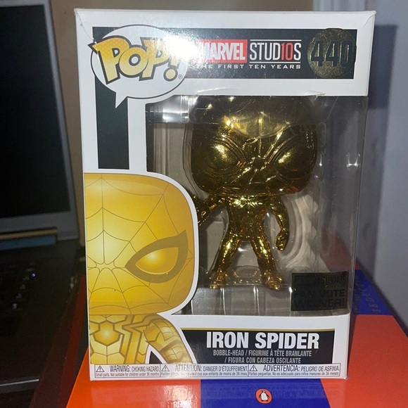 Marvel Iron Spider Pop Gold Funko Pop! Marvel Studios: Iron Spider